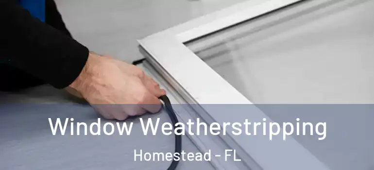  Window Weatherstripping Homestead - FL